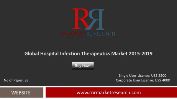 Hospital Infection Therapeutics Market Development & Industry Challenges Report to 2019