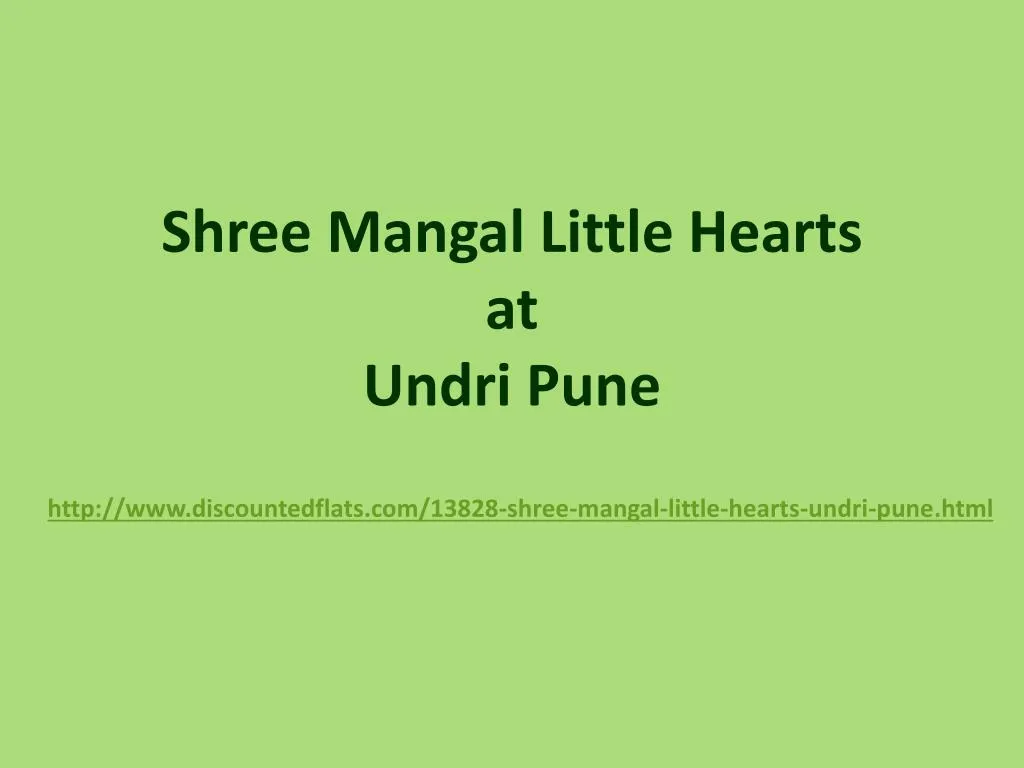 shree mangal little hearts at undri pune