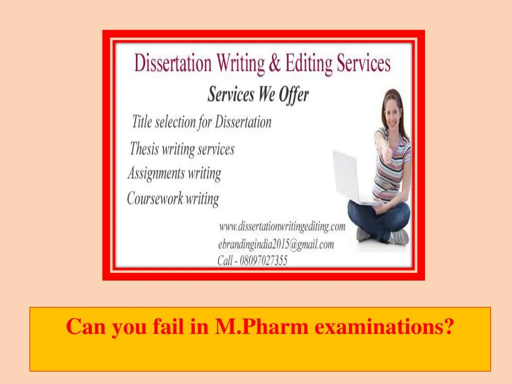 can you fail in m pharm examinations