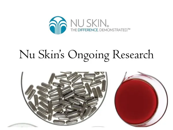 Nu Skin’s Ongoing Research