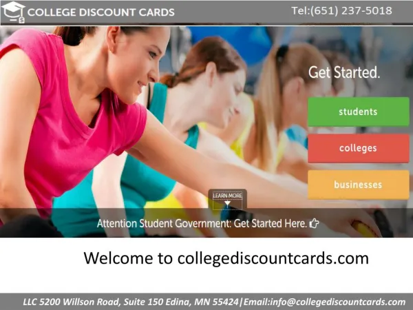 College student discounts cards