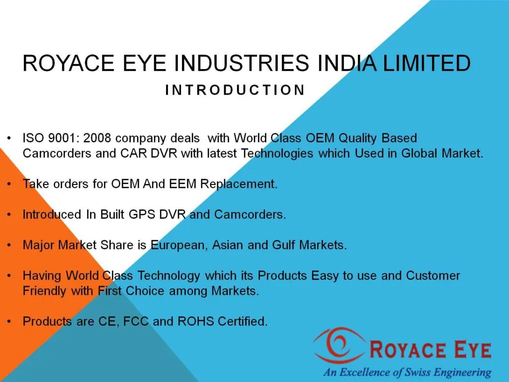 royace eye industries india limited