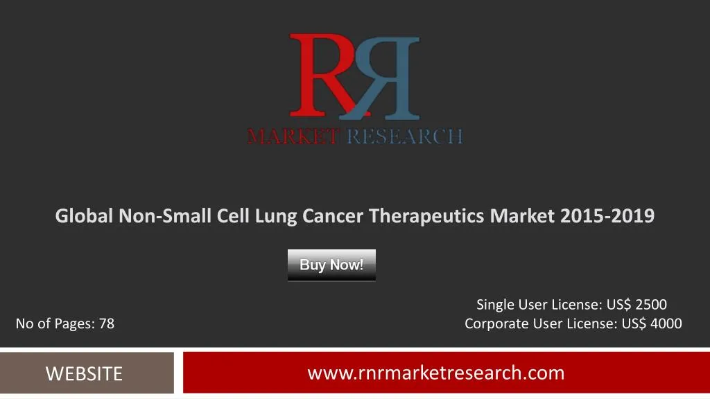 global non small cell lung cancer therapeutics market 2015 2019