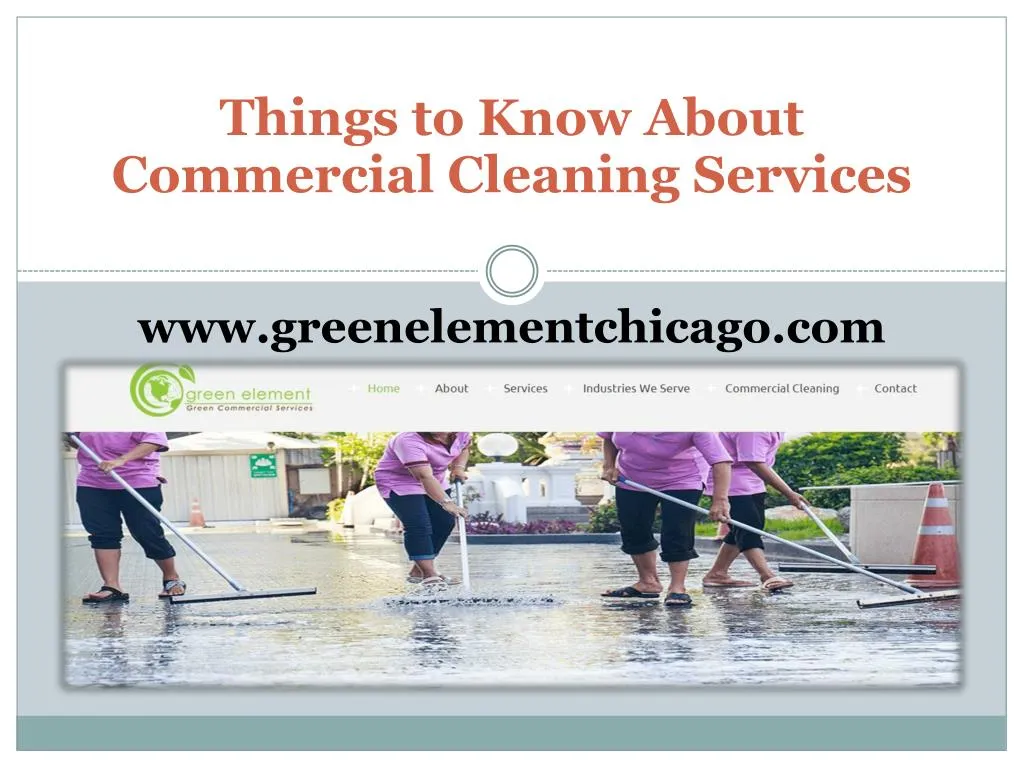 things to know about commercial cleaning services