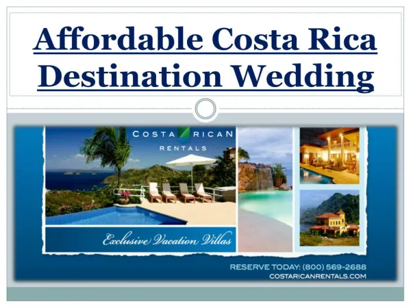 Affordable Costa Rica Destination Wedding