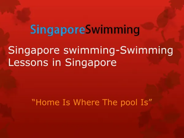Singapore Swimming - Swimming Lessons in Singapore
