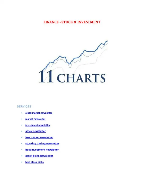 best stock picks investment free market newsletter