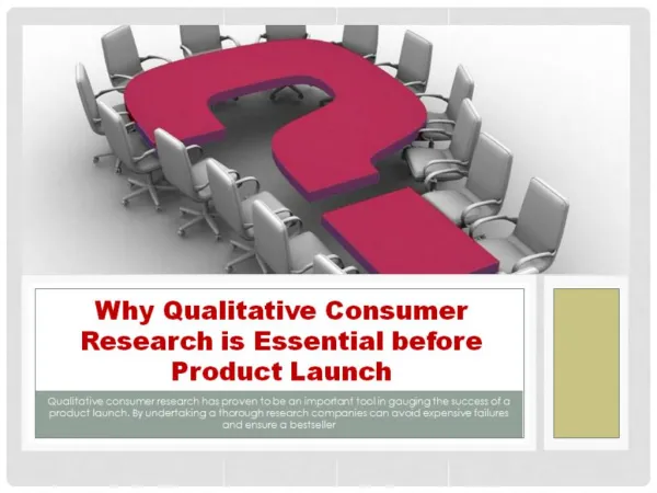 Why Qualitative Consumer Research is Essential before Product Launch