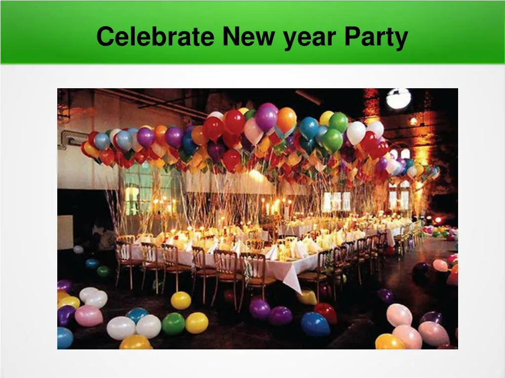 celebrate new year party