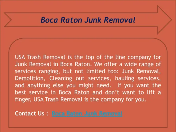 Boca Raton Junk Removal