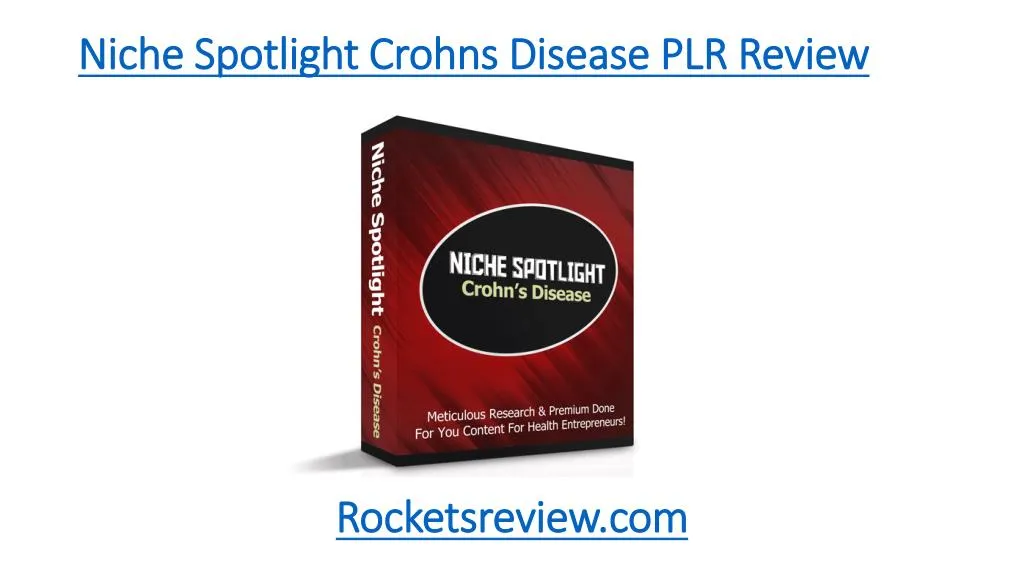 niche spotlight crohns disease plr review