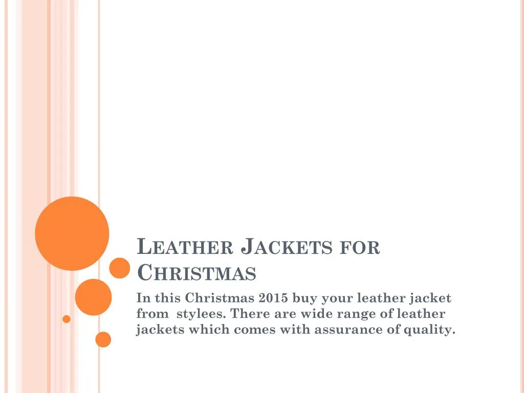 leather jackets for christmas
