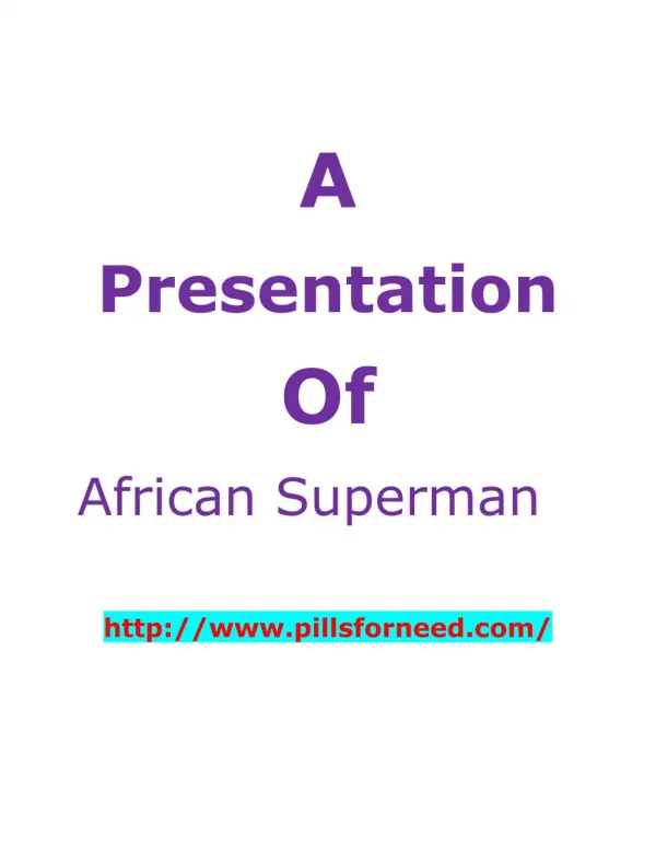 African superman