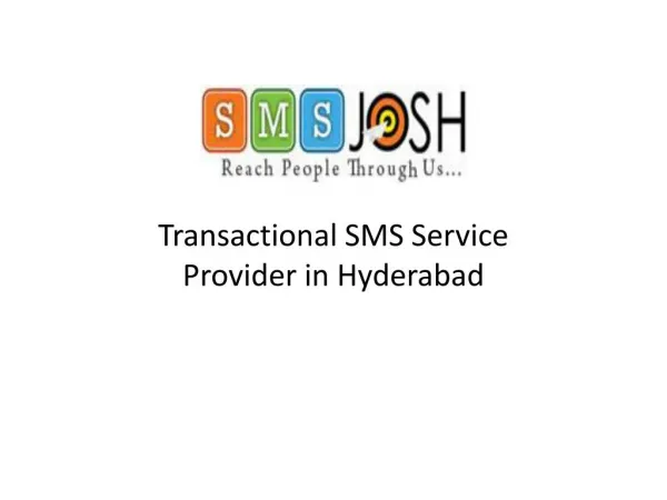 Transactional SMS Services provider in Hyderabad