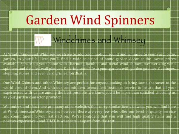 Garden Wind Spinners