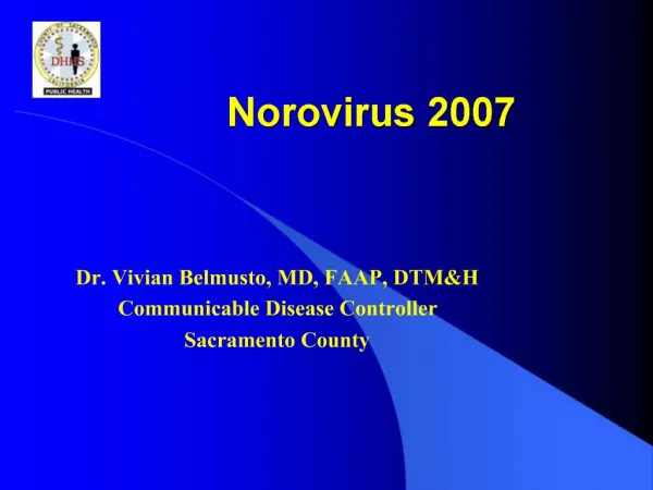 Norovirus 2007