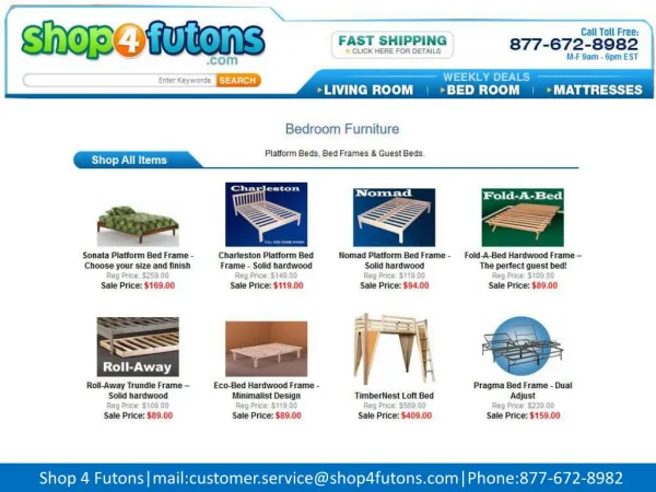 King size platform bed shop 4 futons