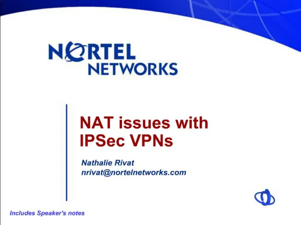 NAT issues with IPSec VPNs