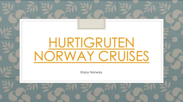 Norway cruise deals