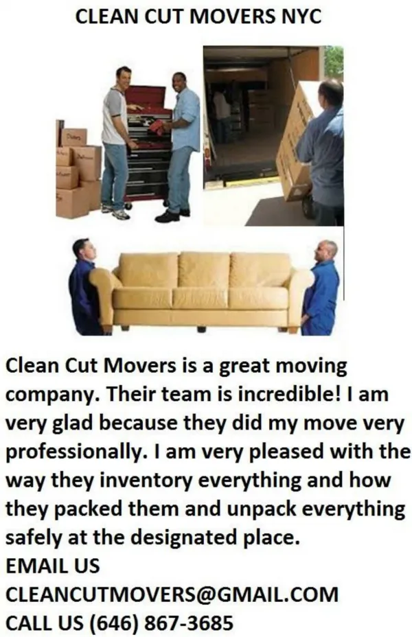 Clean Cut Movers NYC