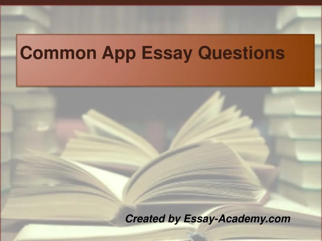common app essay questions