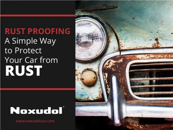 Simple Way to Protect Your Car from RUST