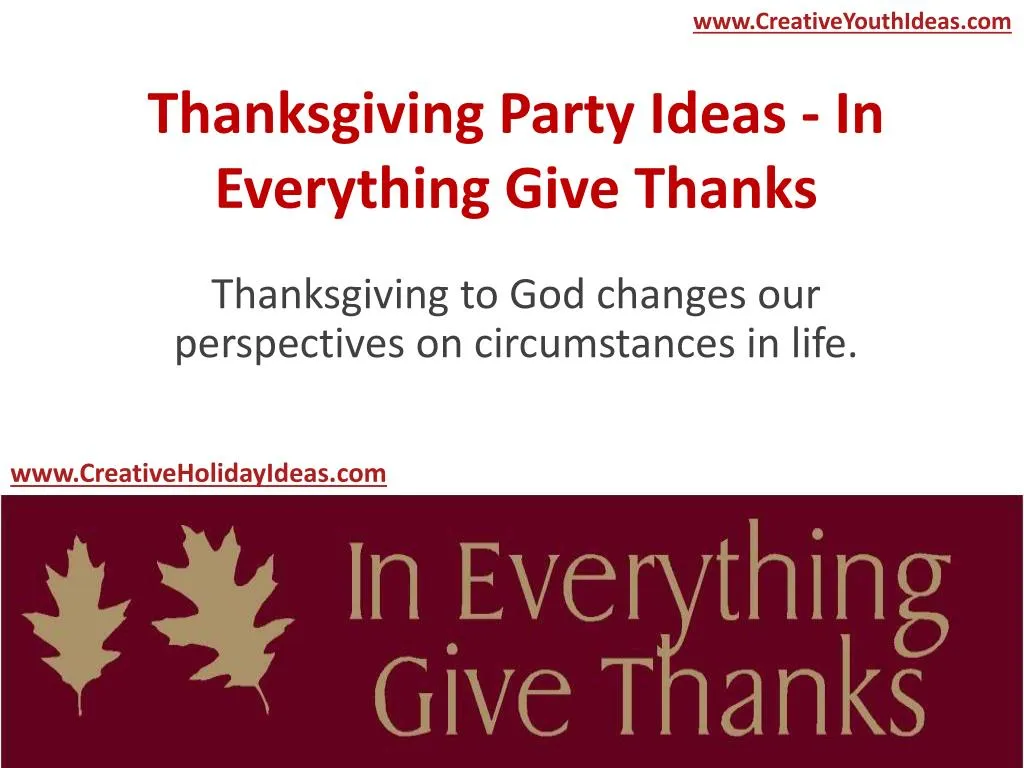 thanksgiving party ideas in everything give thanks