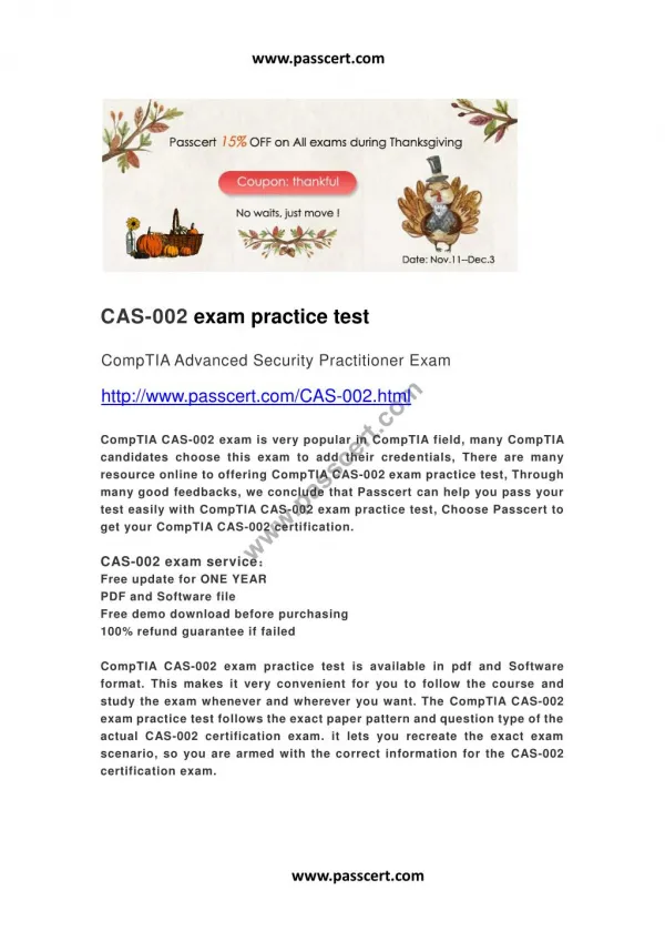 CompTIA CAS-002 practice test