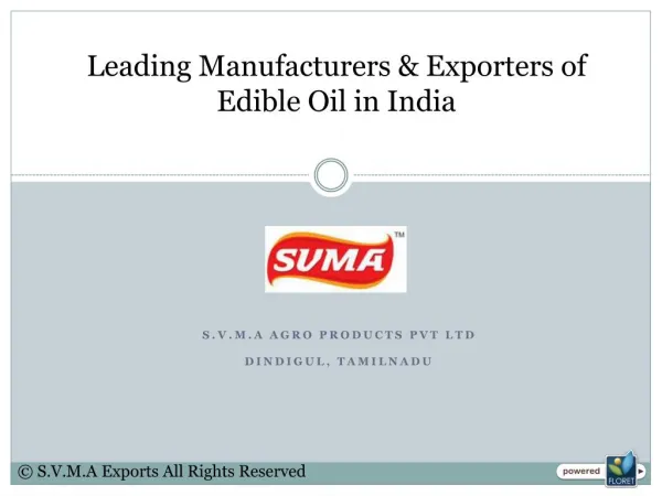 Edible Oil Manufacturers in India
