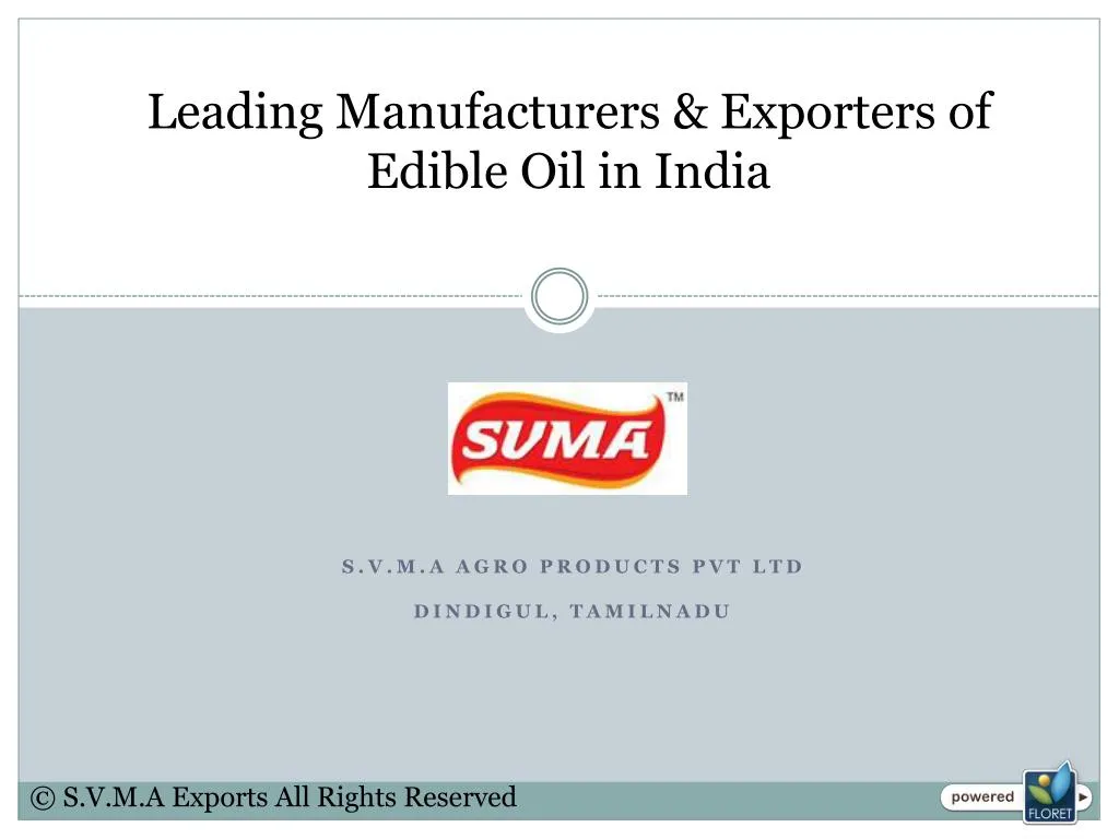 leading manufacturers exporters of edible oil in india