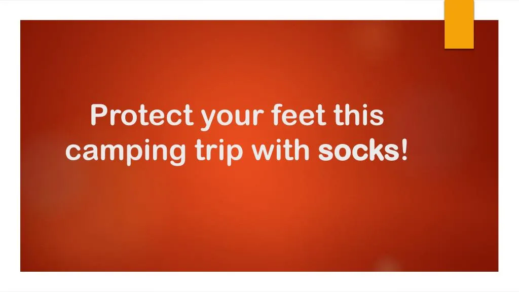 protect your feet this camping trip with socks