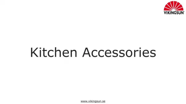 Useful Kitchen Accessories