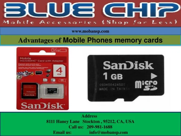 Advantages of Mobile Phones memory cards