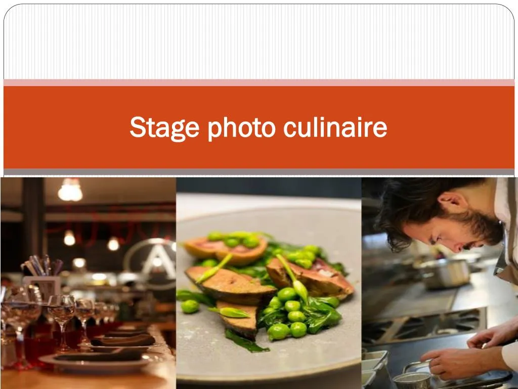 stage photo culinaire