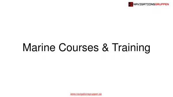 Marine Courses & Training