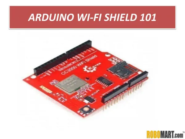 Buy Arduino Wi-Fi Shield 101 by ROBOMART