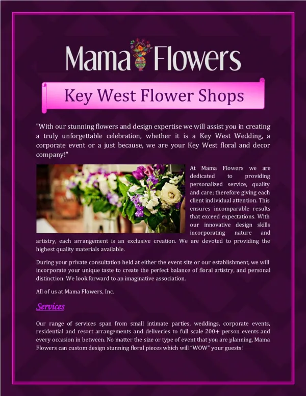 Key West Flower Shops
