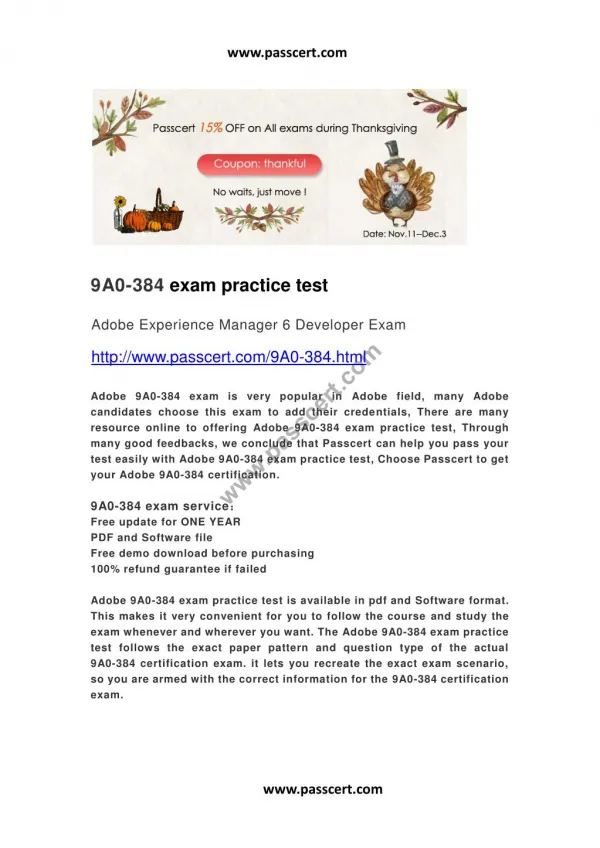 Adobe 9A0-384 practice test