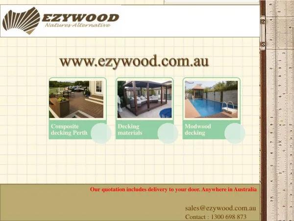 Hardwood decking boards by www.ezywood.com.au