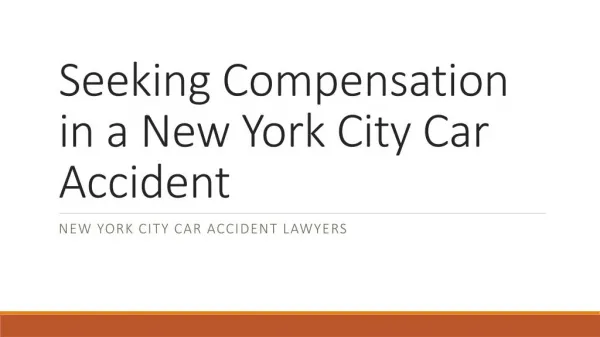 NYC car accident lawyer