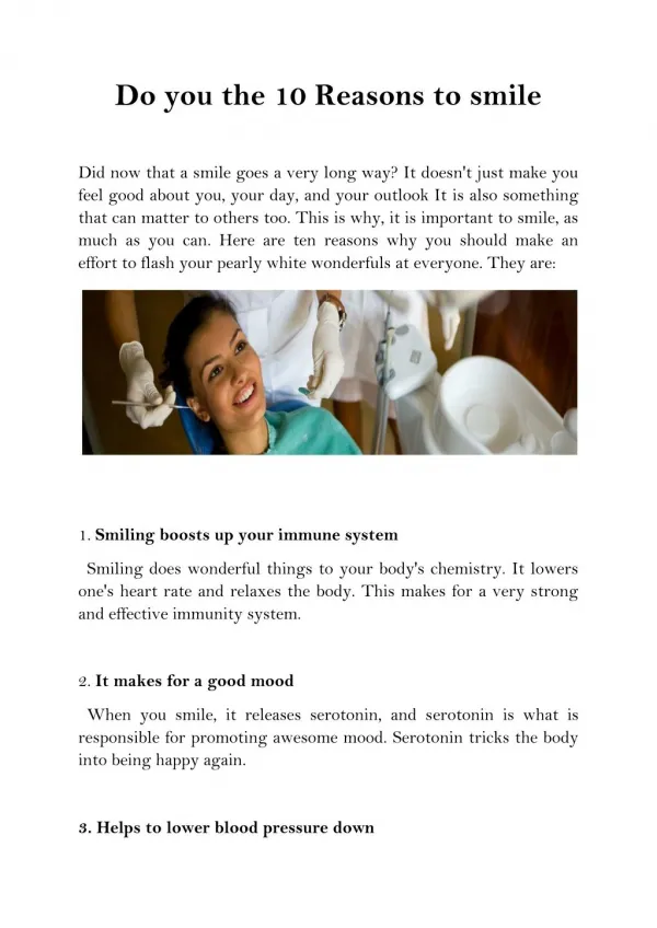 10 reasons to_smile_-_teeth_whitening_greensborough_plaza_dental