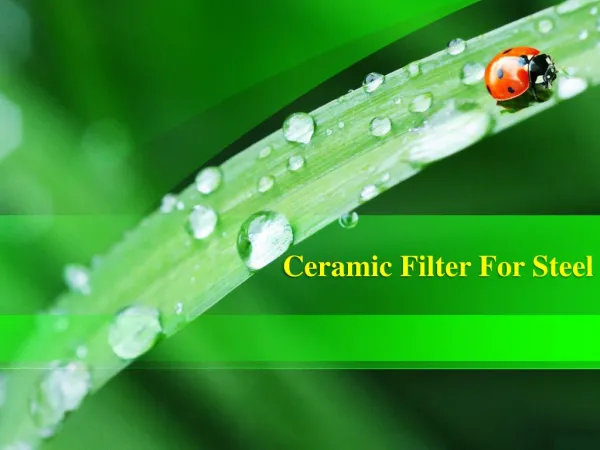 High Class Ceramic Filter for Steel and Iron Foundries