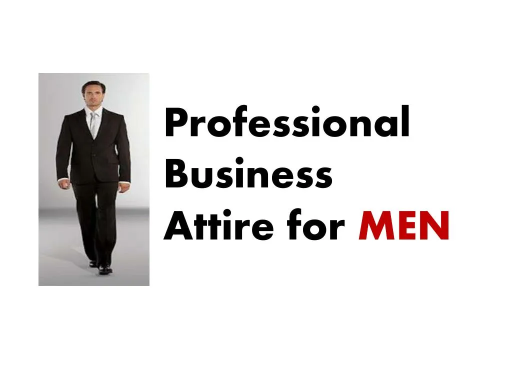 professional business attire for men