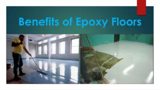 Benefits of Epoxy Floors