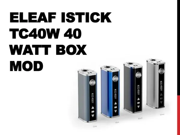Eleaf iStick TC40W 40 Watt Box Mod
