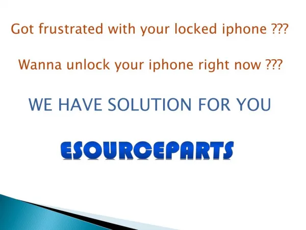 unlock iphone service