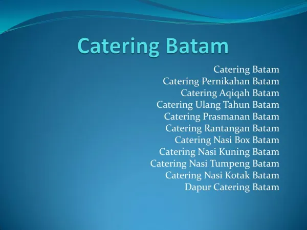 Catering batam