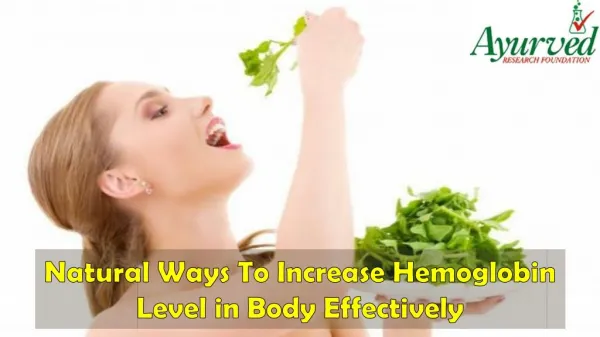 Natural Ways To Increase Hemoglobin Level in Body Effectively