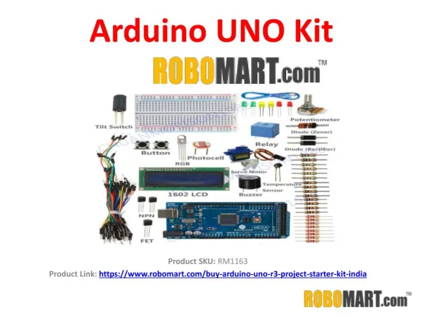 Arduino UNO Kit Price by Robomart