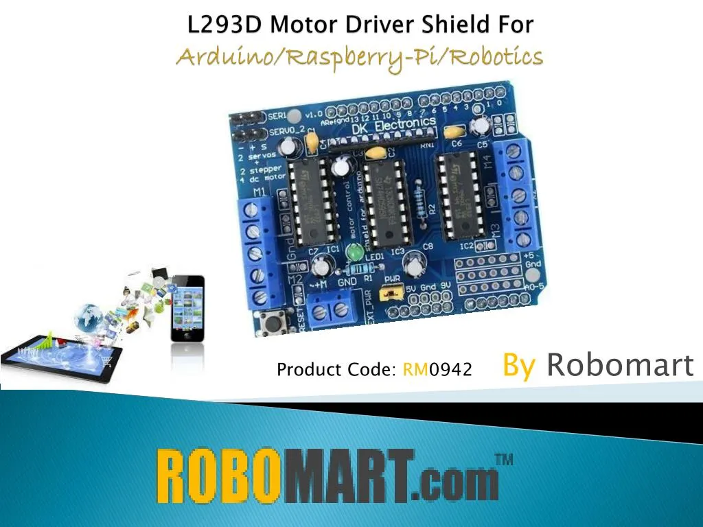 l293d motor driver shield for arduino raspberry pi robotics